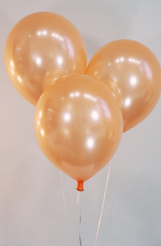 12 Inch Pearlized Peach Latex Balloons | 144 pc bag