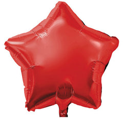 10pcs/pack 10-inch Red Aluminum Foil Star Shaped Balloons, Party Decoration